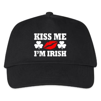 Kiss me im irish - Kinder Basecap - Schwarz - Vorne