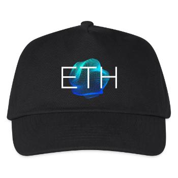 Crypto-monnaie ETH Blockchain - Casquette de baseball Enfant - noir - Devant