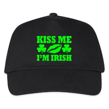 Kiss me im irish - Kinder Basecap - Schwarz - Vorne