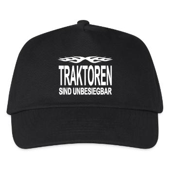 Traktor - Kinder Basecap - Schwarz - Vorne