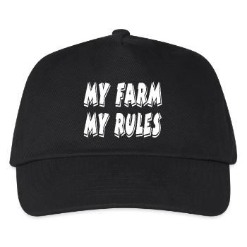 Farm - Kids’ Baseball Cap - black - Front