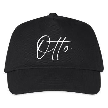 Otto Name T-Shirt Geschenk Für Männer - Kinder Basecap - Schwarz - Vorne