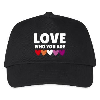 Lesbian. Love who you are - Kids’ Baseball Cap - black - Front