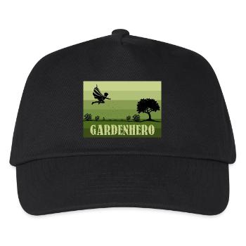 Retro/Vintage Male Garden Hero - Kids’ Baseball Cap - black - Front