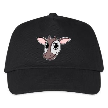 Okapi forêt girafe tête motif animal - Casquette de baseball Enfant - noir - Devant