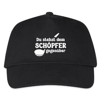 Koch Köchin Chefkoch - Kinder Basecap - Schwarz - Vorne