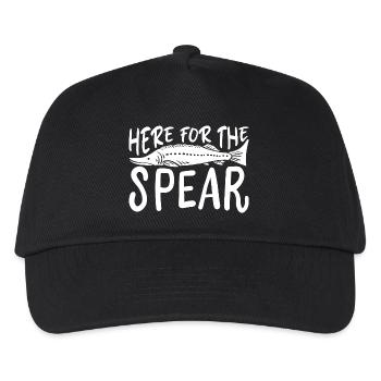 Ici pour la lance - Casquette de baseball Enfant - noir - Devant