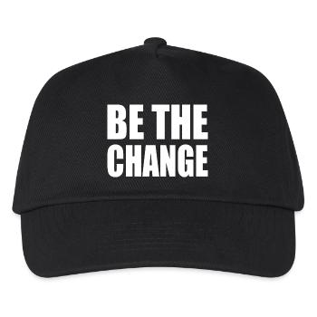 be the change - Casquette de baseball Enfant - noir - Devant