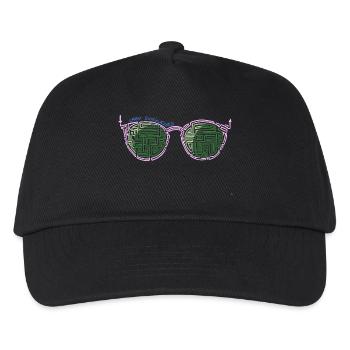 Laby Sonnenbrille 2 - Kinder Basecap - Schwarz - Vorne