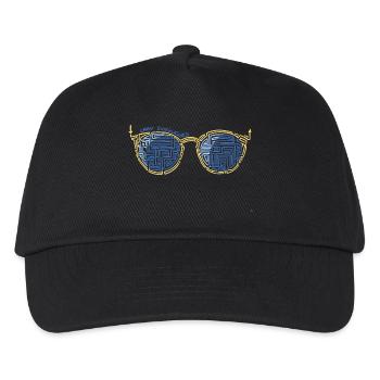Laby Sonnenbrille 1 - Kinder Basecap - Schwarz - Vorne