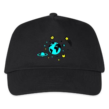 Universe 02 - Kids’ Baseball Cap - black - Front