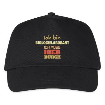 Biologielaborant als Beruf - Kinder Basecap - Schwarz - Vorne