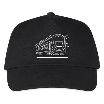 Train Comic Look - Kids’ Baseball Cap - black - Front