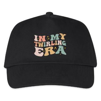 In My Twirling Era - Majorettes Baton Twirling - Kids’ Baseball Cap - black - Front