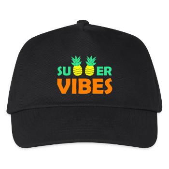 summer vibes 02 - Kinder Basecap - Schwarz - Vorne