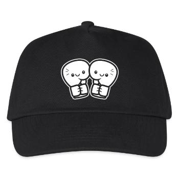 Gants de boxe drôles - Casquette de baseball Enfant - noir - Devant
