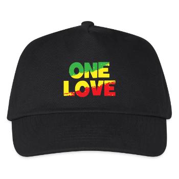 ONE LOVE - Reggae Music - Musik - Kids’ Baseball Cap - black - Front