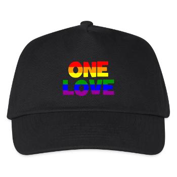 ONE LOVE LGBTQ Gay Lesbian - Kids’ Baseball Cap - black - Front