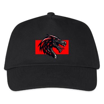 Roter Drache - Kinder Basecap - Schwarz - Vorne