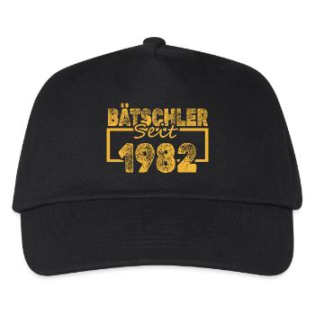 Bachelor 1982 - Kinder Basecap - Schwarz - Vorne