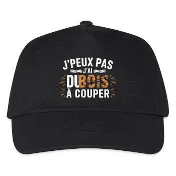 I can't I have wood to cut - Kids’ Baseball Cap - black - Front