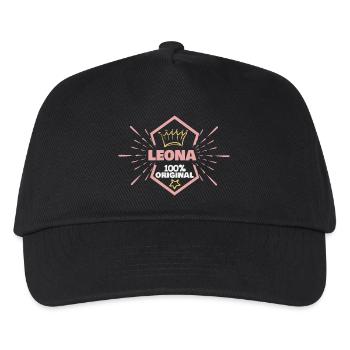 Leona - Kinder Basecap - Schwarz - Vorne