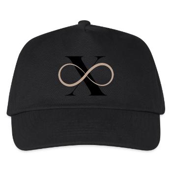 Infinite Letter x - Kids’ Baseball Cap - black - Front