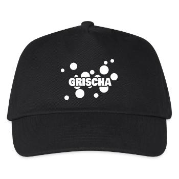 Vorname Grischa - Kinder Basecap - Schwarz - Vorne
