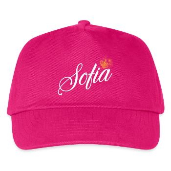 Sofia Custom Name für Frauen Kinder Kleinkinder - Sofia - Kinder Basecap - Fuchsia - Vorne