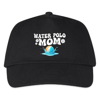 Water Polo Mom Retro & Groovy Water Polo Mom - Kids’ Baseball Cap - black - Front