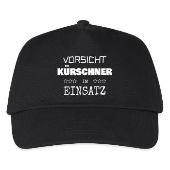Berufung Kürschner - Kinder Basecap - Schwarz - Vorne