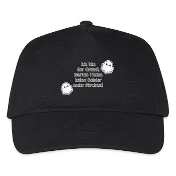Lustiger Babyspruch Geister Halloween Mama Baby - Kinder Basecap - Schwarz - Vorne