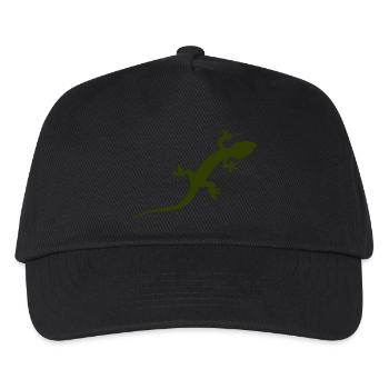 Gecko Echse - Kinder Basecap - Schwarz - Vorne