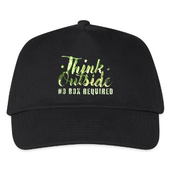 Think Outside - Kids’ Baseball Cap - black - Front