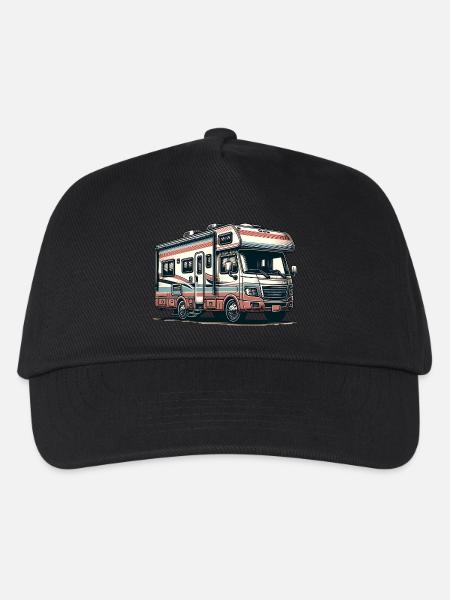 Camping en camping-car - Casquette de baseball Enfant - noir