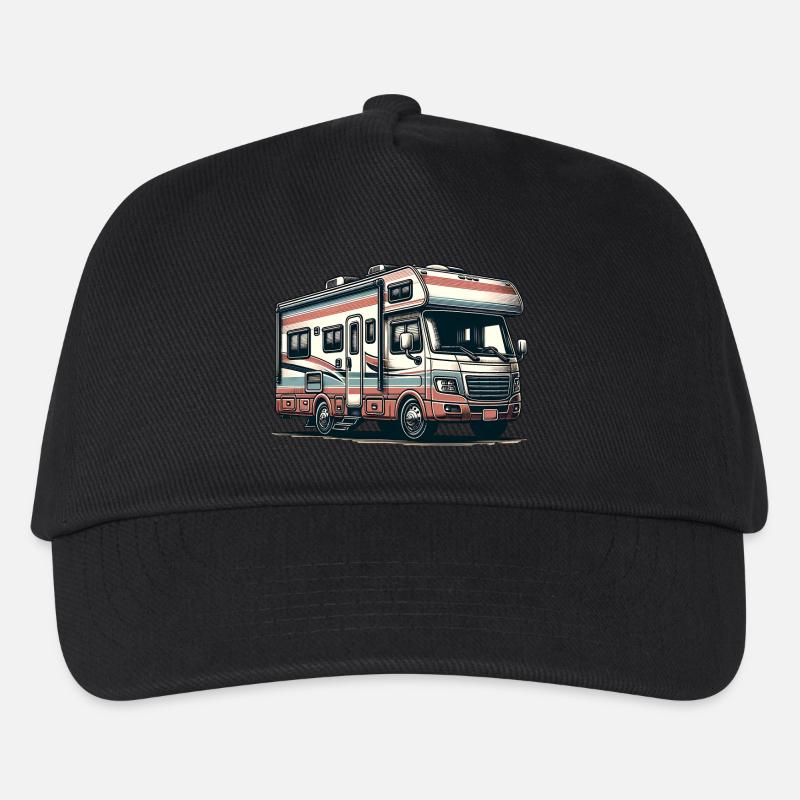 Camping en camping-car - Casquette de baseball Enfant - noir