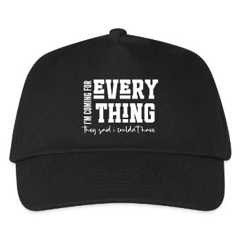 Je viens pour tout - Casquette de baseball Enfant - noir - Devant