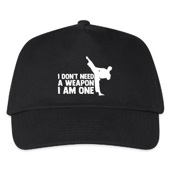 Taekwondo - Kinder Basecap - Schwarz - Vorne