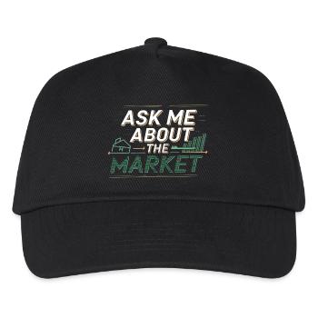 Ask Me About The Market 4 - Kinder Basecap - Schwarz - Vorne