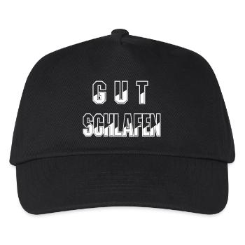 Gut schlafen - Kinder Basecap - Schwarz - Vorne