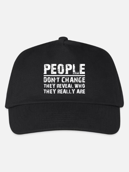 people don't change funny - Kinder Basecap - Schwarz
