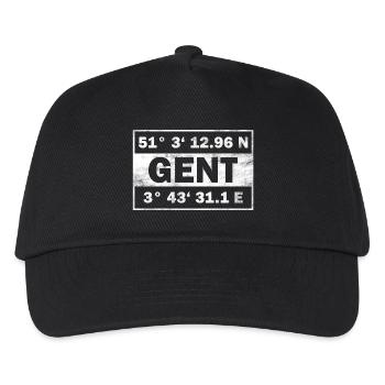 Gand Coordonnées Belgique Gand ville - Casquette de baseball Enfant - noir - Devant