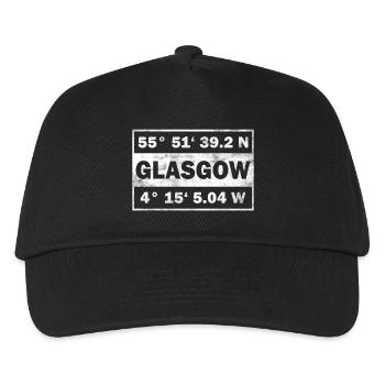 Glasgow Écosse Coordonnées Glasgow - Casquette de baseball Enfant - noir - Devant