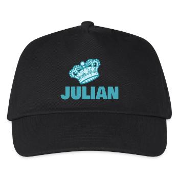 First name Julian - Kids’ Baseball Cap - black - Front