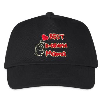 Beste Mutter beste kdrama Mama - Kinder Basecap - Schwarz - Vorne