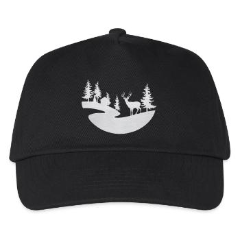 Winter - Kinder Basecap - Schwarz - Vorne