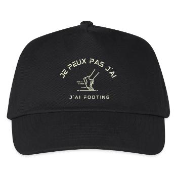 Ich kann nicht joggen, ich kann nicht joggen - Kinder Basecap - Schwarz - Vorne
