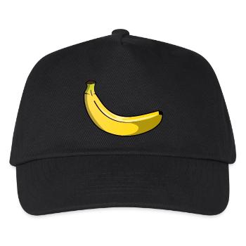 Banane - Kinder Basecap - Schwarz - Vorne