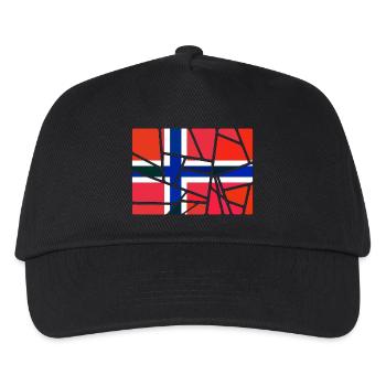 Norwegen Norwegen - Kinder Basecap - Schwarz - Vorne