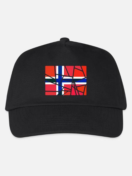 Norwegen Norwegen - Kinder Basecap - Schwarz